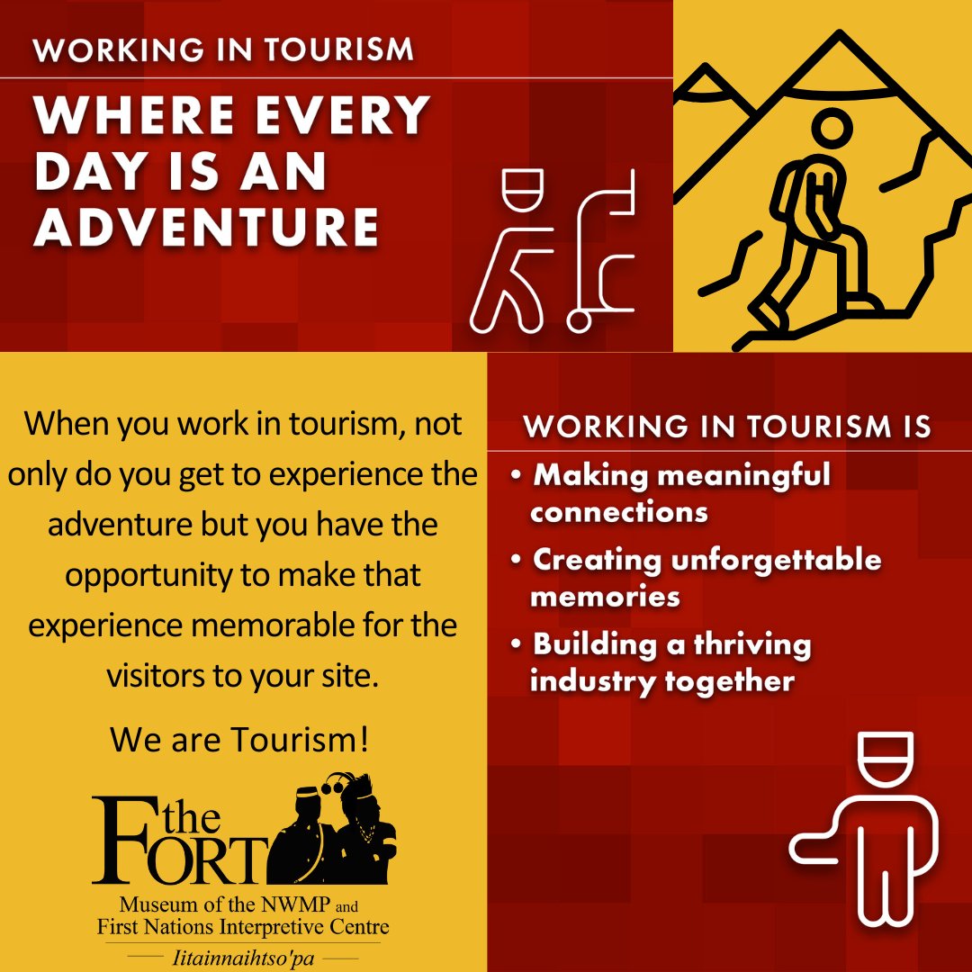 Have you ever considered a career in tourism? It is more than what you may think. #TourismCareers #nwmpmuseum #ExploreAlberta #thefort #tourismfortmacleod industry.travelalberta.com/posts/articles…