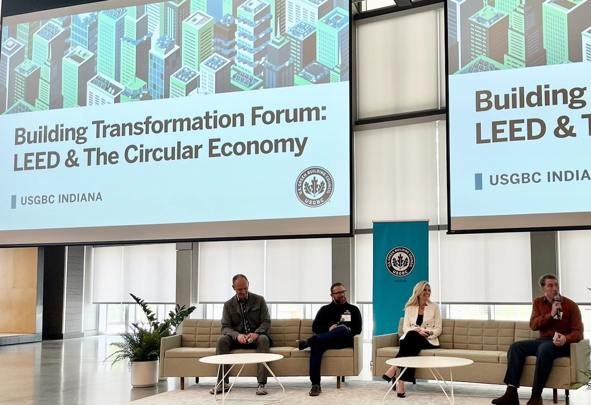 Reliance attended USGBC Indiana’s Building Transformation Forum. Our team is always excited to learn about new sustainable building features we can share with clients, resulting in energy savings and a healthier planet. #USGBC #LEED #SustainableEngineering