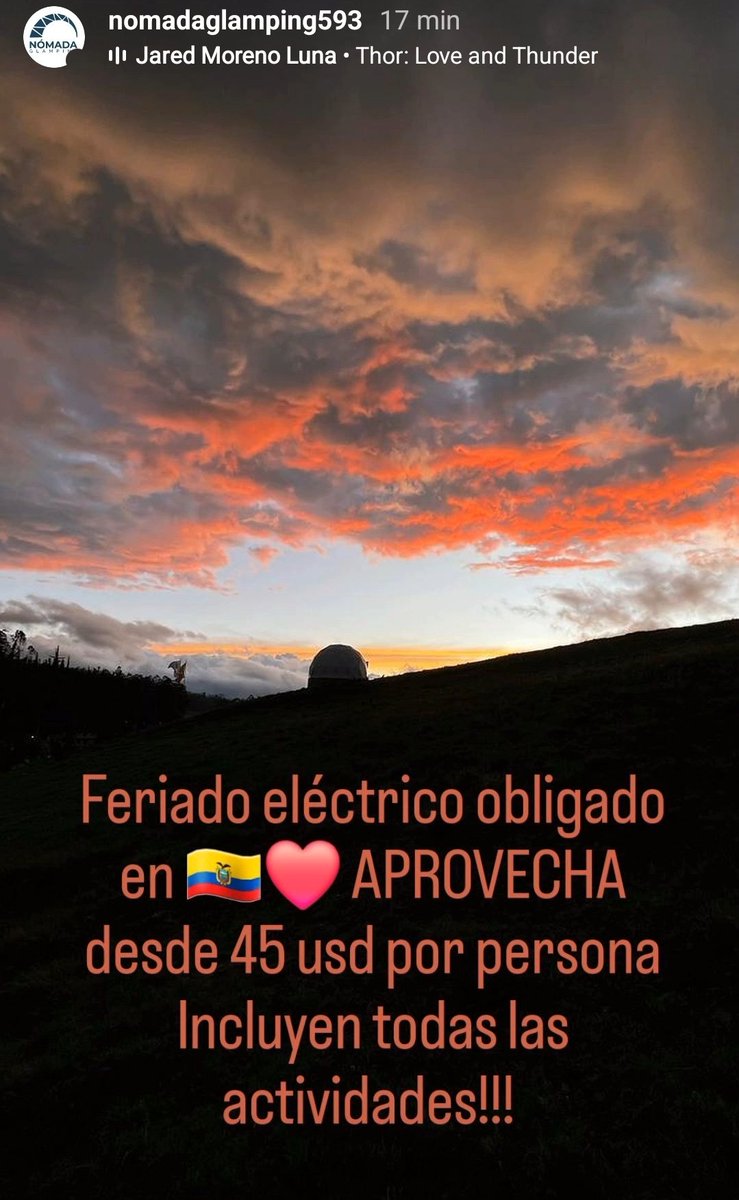 Juanpapro's tweet photo. Aprovechen amigos de #Cuenca 
@glampingnomada 
0964240390 https://t.co/Q2cFqT93BA