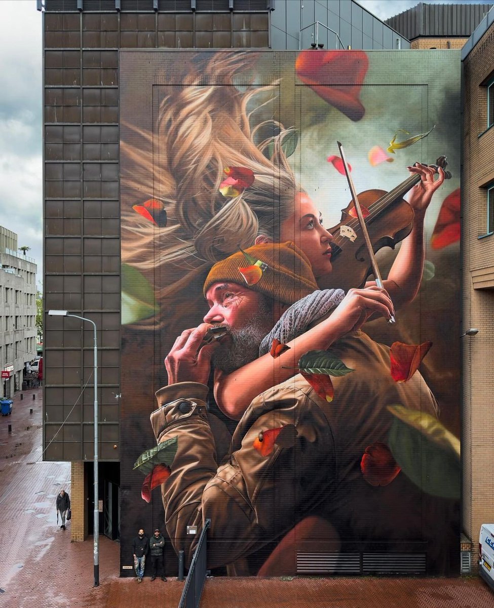 .@MolinaStreetArt: 'Echoes of Harmony' by Dutch Studio Giftig in Eindhoven, Netherlands (2024) #studiogiftig #streetart #mural  #lamolinastreetart | @streetartdream 
photo via artists mysl.nl/aYUMd