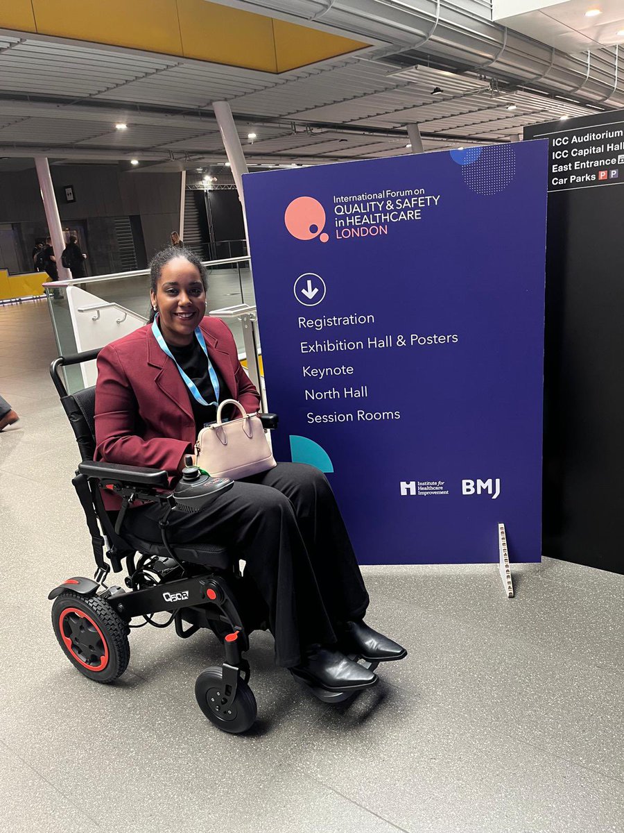 Showcased my new wheels @Quickiewheels at the @QualityForum last week. The battery life is amazing, it lasted all day. No worries about having to find a charging point which made it easier to enjoy the conference 🎉 #ElectricWheelchair #PHB