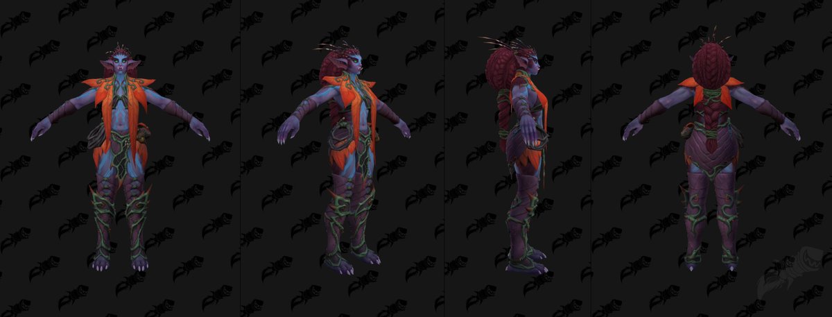 @BaalTheWarlock @ShdwHntrClub Looks like we're getting a missing link between trolls and nelves (or perhaps an overhauled design for dark trolls like Zandalari got in MoP?). The model is called 'Orweyna.'