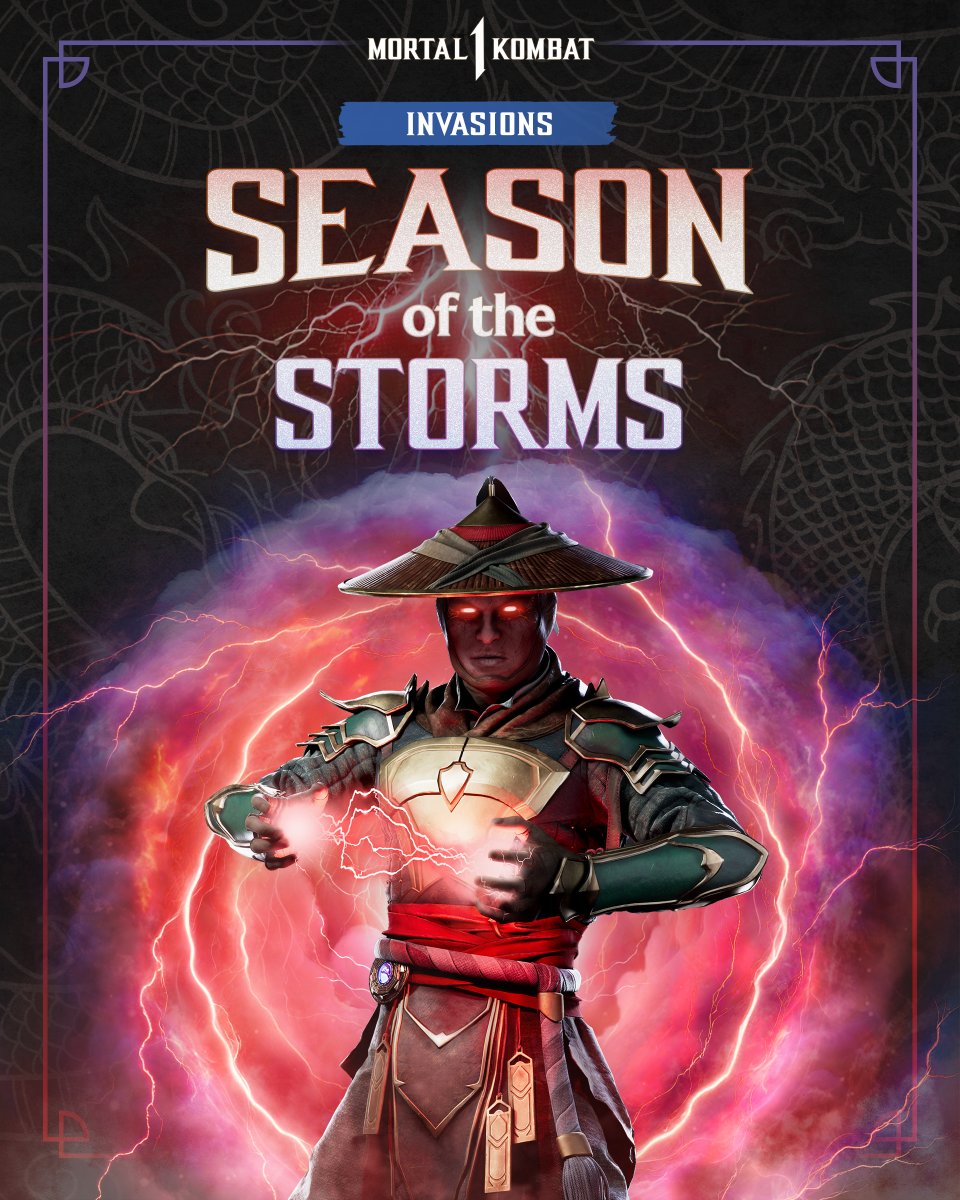 An eternal storm awaits if his plans come to fruition. Earn Raiden's invader skin by defeating him during the Season of the Storms! #MK1