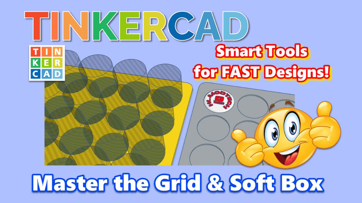 Tinkercad 101 Instant Grid & Soft Box Coin Display Case! Tons of Epic Skills in Minutes. Coin Starter: bit.ly/hlcoin Watch Now: youtu.be/rs1-L1P1KWE