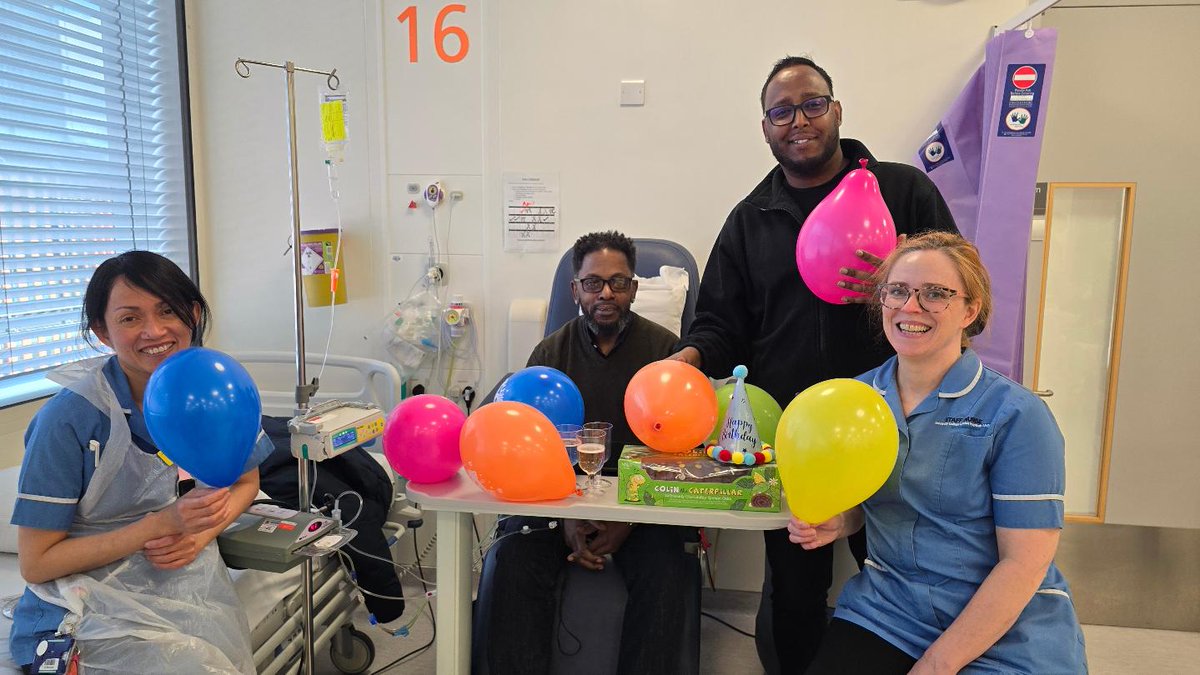 Thank you to the staff at @HCC_UCLH @uclh for an amazing early birthday surprise 

It is truly appreciated by me, 'Calvin,' and all at @RedCellsrus 

Please give blood and save more lives, like Calvin and others at @GiveBloodNHS @NHSBT 

#SickleCell #InOurBlood #birthday