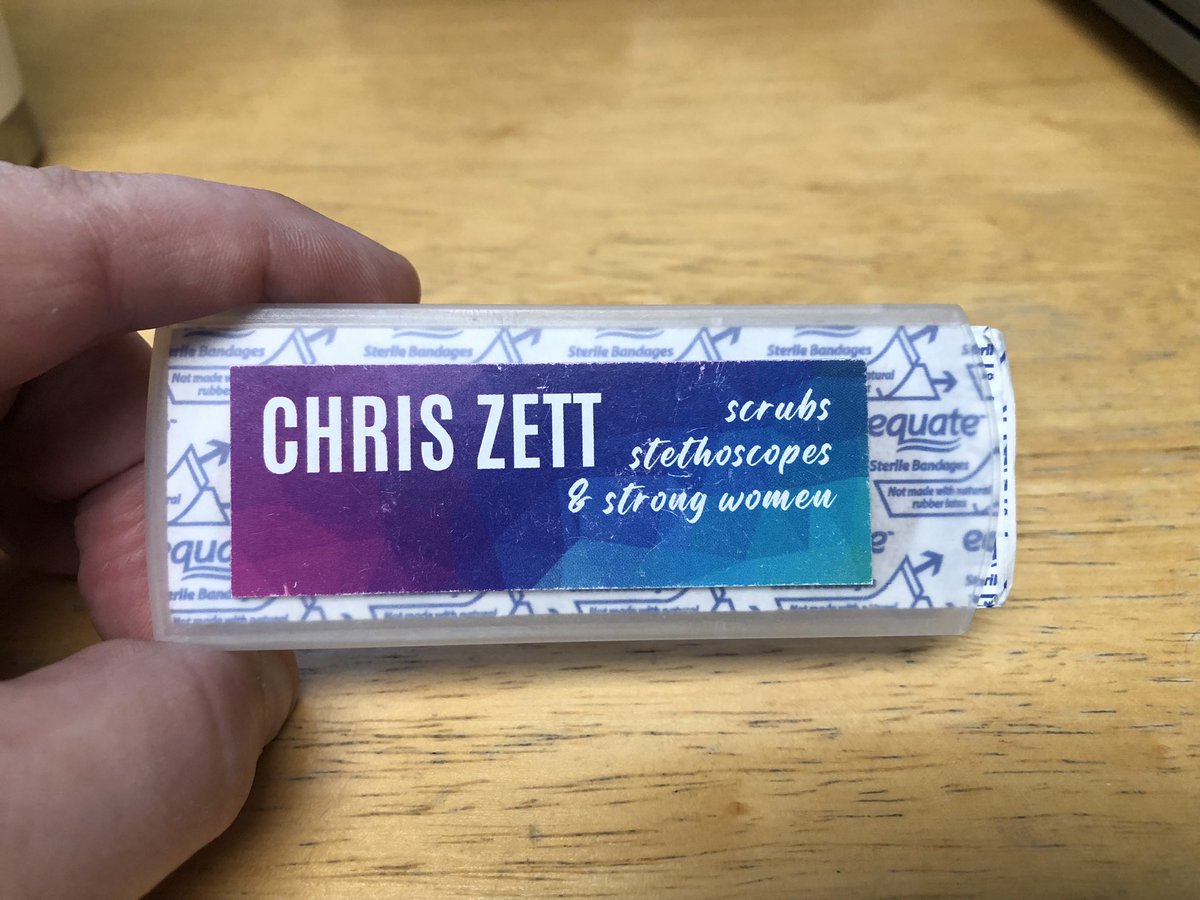 Emptied my purse today to find something I *knew* was in there, and I came across @ChrisZettAuthor’s faithful bandaid keeper from the @goldencrownls Con 2 years ago in ABQ. This might be my favorite merch ever found in a gift bag. Perfect branding + very useful!