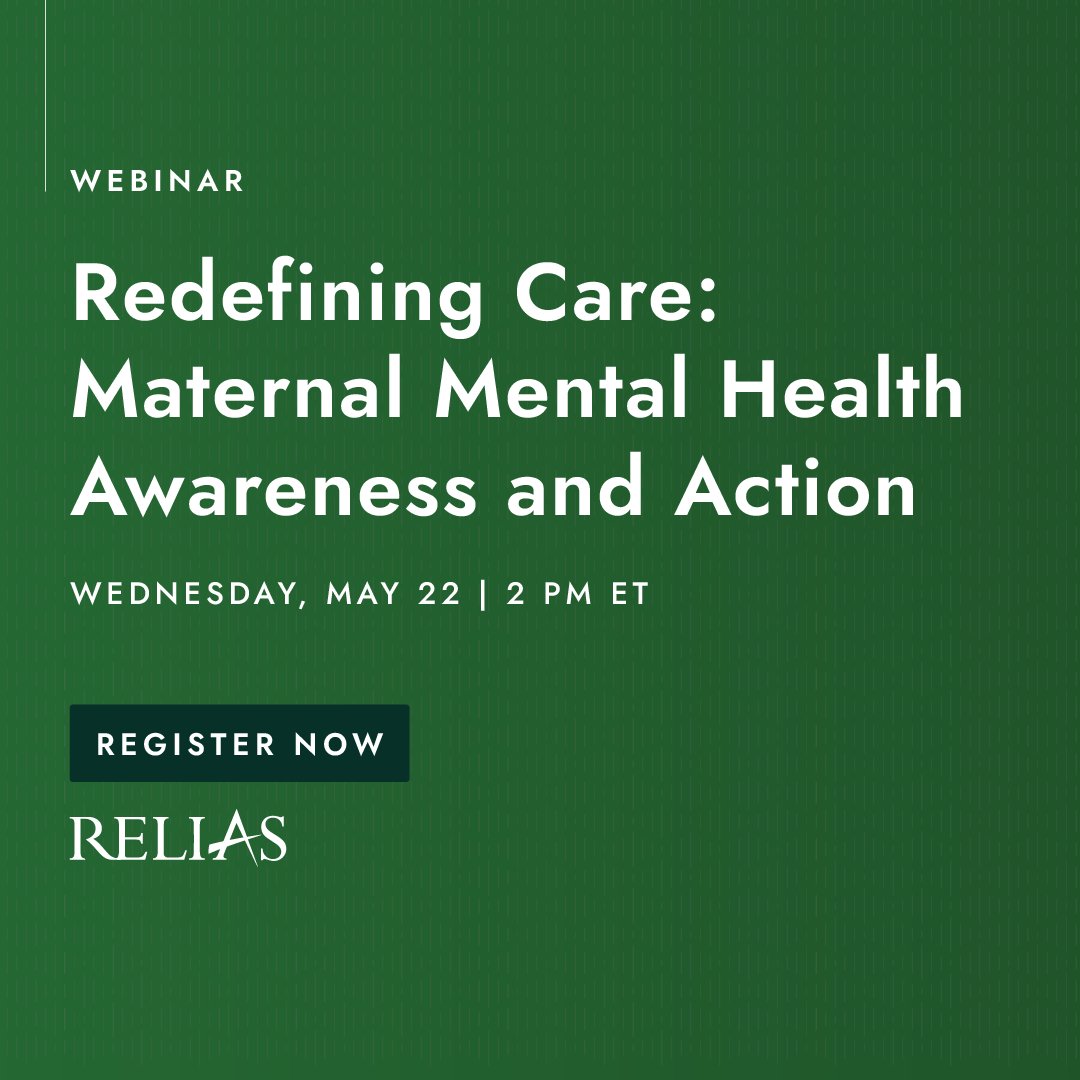 Join us May 22 at 2 PM ET to hear industry experts discuss strategies to identify, diagnose, and treat mothers with mental health conditions throughout their entire pregnancies. 

Register now: bit.ly/3vtiqCf

#MaternalMortality #MaternalOutcomes #MentalHealth