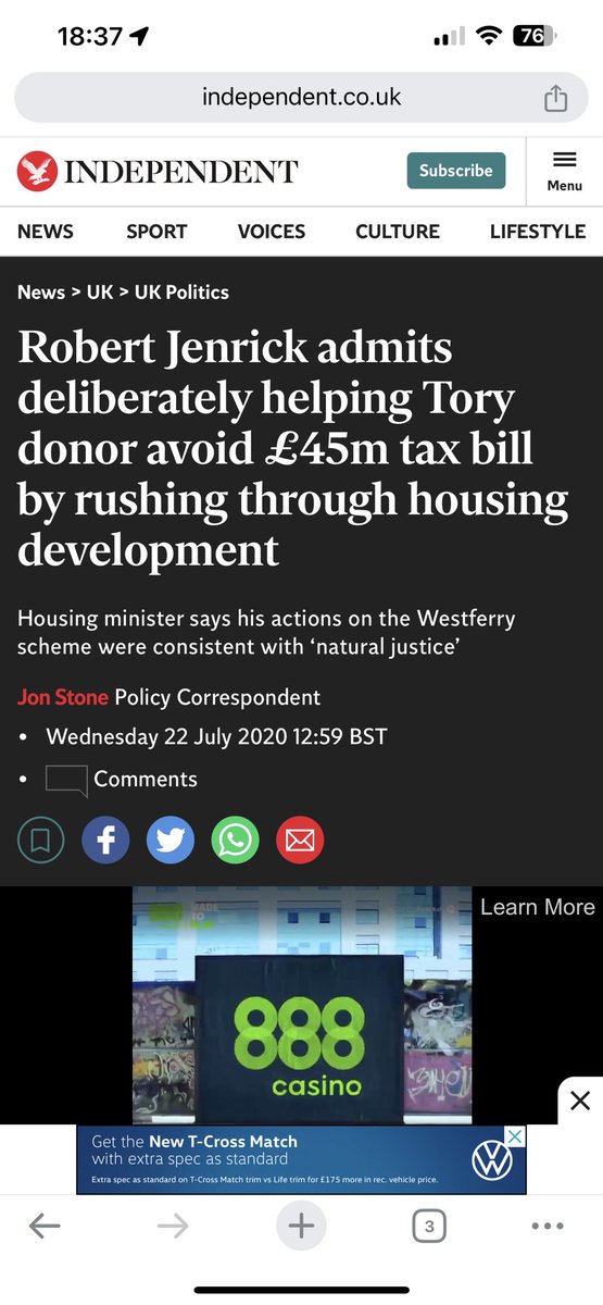 @RobertJenrick Hi Bob 👋 fun question: Didn’t you deliberately help a Tory donor avoid £45m in tax? And didn’t you also request a children’s mural was painted over because you didn’t want the refugee centre to be too welcoming? That was you, wasn’t it? I think if that was me I’d probably