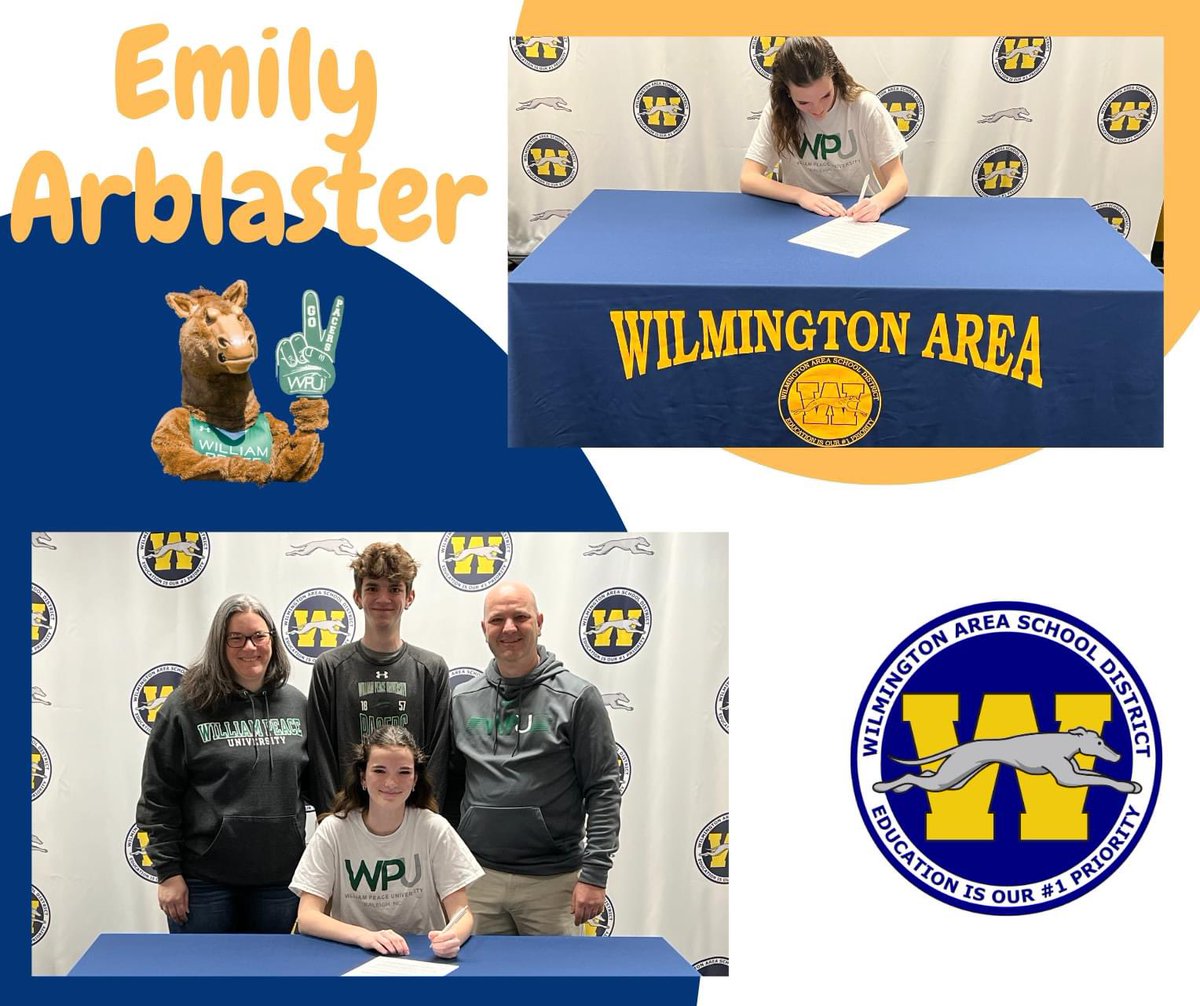 Bob Greenburg (@bobgreenburg) on Twitter photo Congratulations Emily!!
She signed her National Letter of Intent to continue her academic and athletic career at William Peace University. Emily will be playing soccer for the Pacers.
<a href="/EmilyArblaster/">Emily Arblaster</a> Congratulations Emily!!
She signed her National Letter of Intent to continue her academic and athletic career at William Peace University. Emily will be playing soccer for the Pacers.
<a href="/EmilyArblaster/">Emily Arblaster</a>