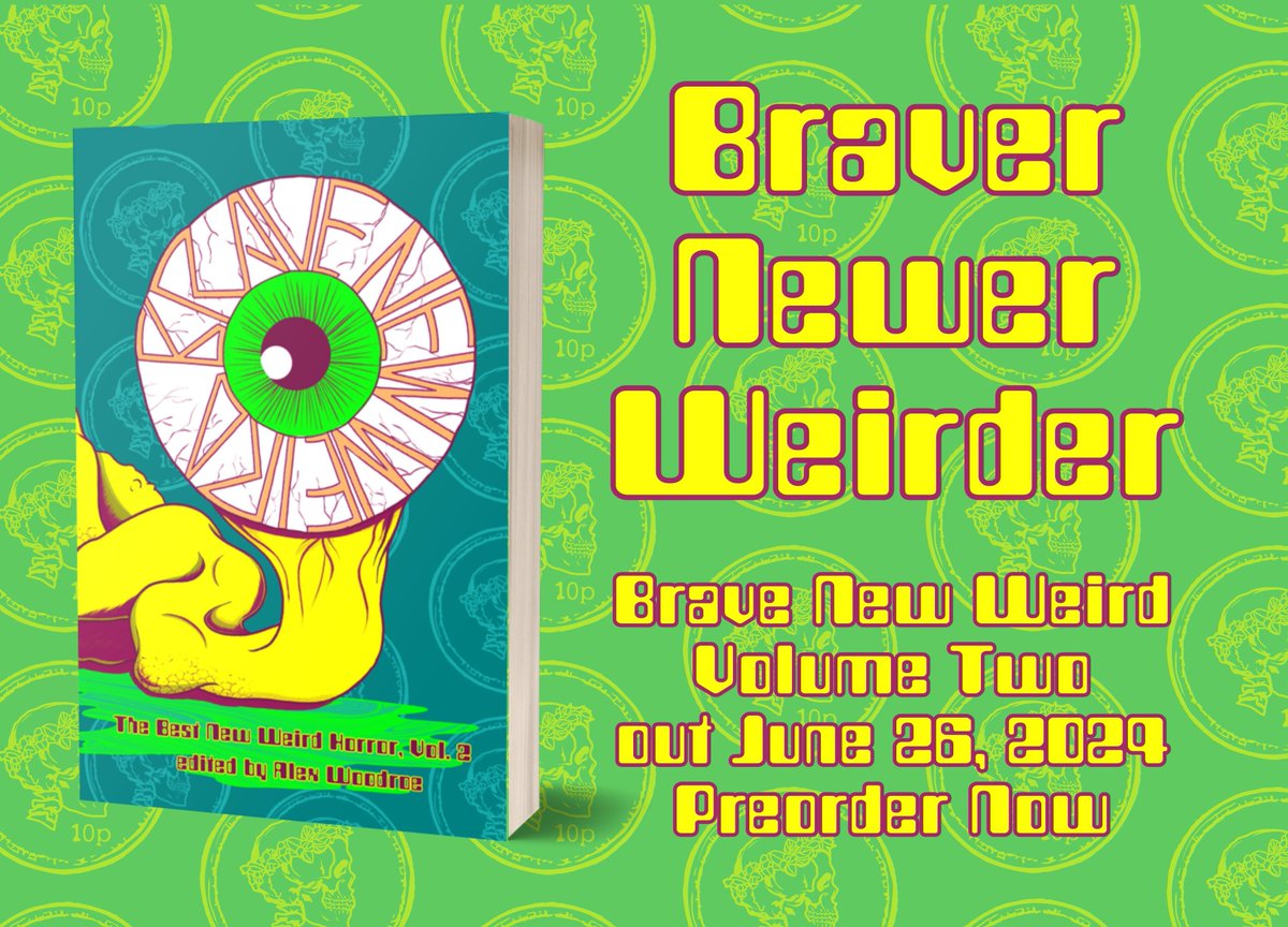 @ThomasHaWrites BRAVE NEW WEIRD Vol. 2 is out June 26th. You can preorder it now in a variety of formats: store.tenebrouspress.com