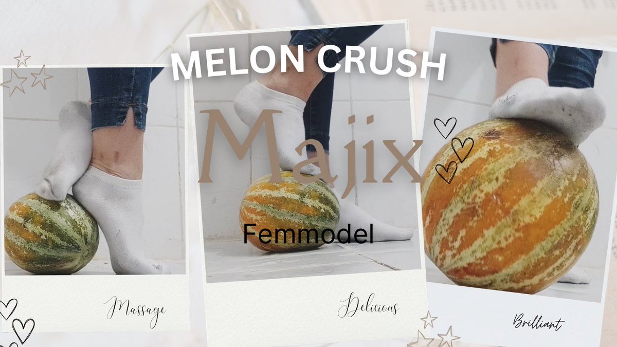femmodel's tweet photo. Melon Crush exclusive video😍
#crush #meloncrush #femmodel #footmodel #whitesocks #anklesocks
https://t.co/3iFNTrxhGH https://t.co/vGl3nrKUri