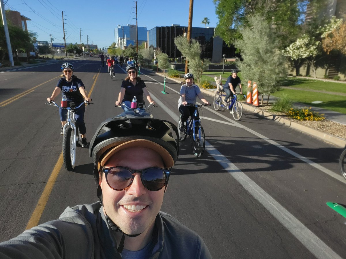 Couldn't have picked a better morning to #BikeToWork! Love that @maricopacounty supports their employees' health and wellbeing.