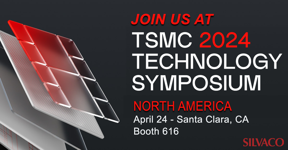 SilvacoGroup's tweet image. T-Minus one week until the @TSMC North America #TechnologySymposium. Join us during the show at the Silvaco booth #616 to learn more about our latest #IPSolutions and #EDATools. #Silvaco #AtomstoSystems #TSMC tsmc.com/static/english…