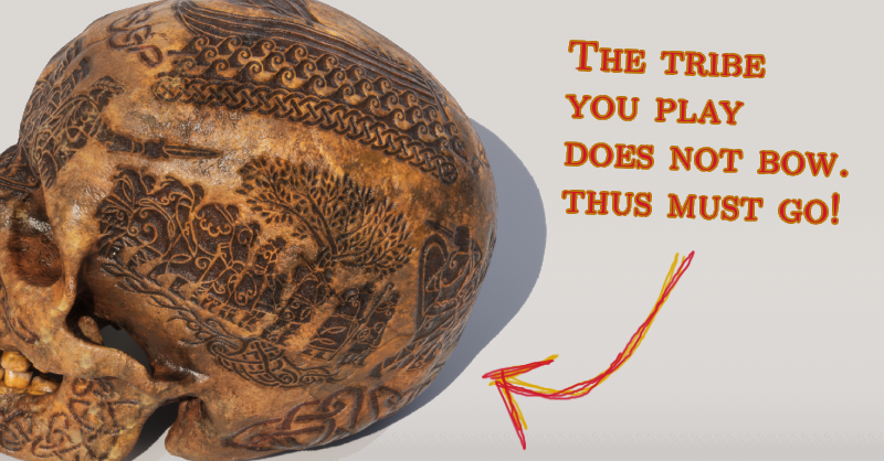 TribeNation50bc's tweet photo. 🚩Scientists have found a 2000 year old skull with a story from my game engraved on it! 🌟This is mind-blowing!

👓Wishlist on Steam: https://t.co/SqT9O9RDB7