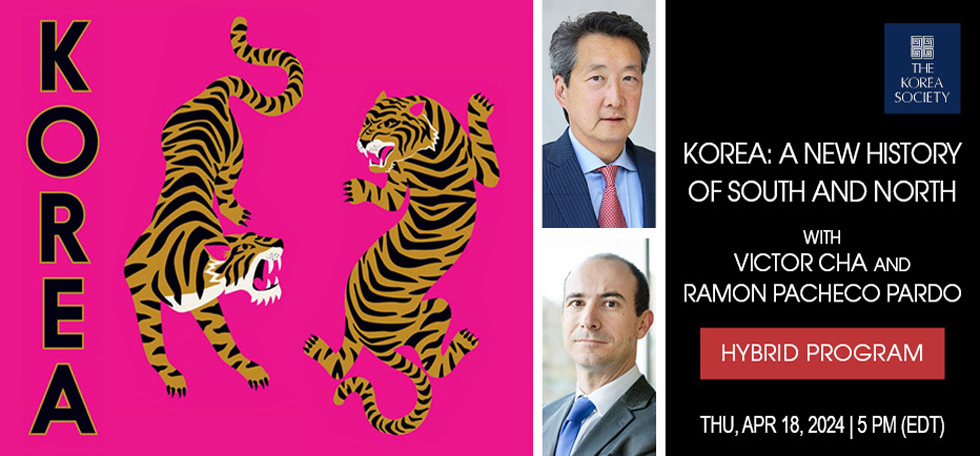 Tomorrow! Professor Victor Cha (@VictorDCha) & Professor Ramon Pacheco Pardo (@rpachecopardo) bring the #PinkBookTour to The Korea Society to discuss their comprehensive new history of the two Koreas. In person & online: koreasociety.org/policy-and-cor…