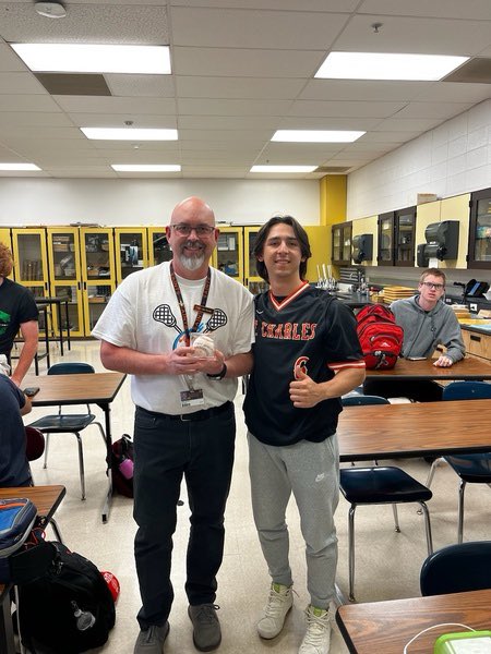 stce_baseball's tweet photo. Sam Frausto chose Mr. Connell for Staff Appreciation! Thank you, Mr. Connell, for being a great teacher! #BeTheStandard⚜️⚾️ https://t.co/ZtDtLbBioH