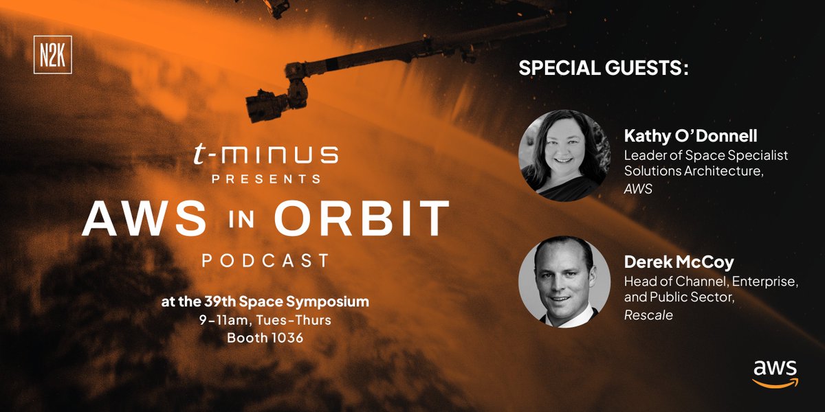 Check out our own Derek McCoy’s fascinating insights in this compelling episode of the @AWS in Orbit Podcast: Generative #AI and #Space Resiliency: bit.ly/4aYSMUR #Aerospace #PublicSector #Engineering #Defense #AWS @awscloud