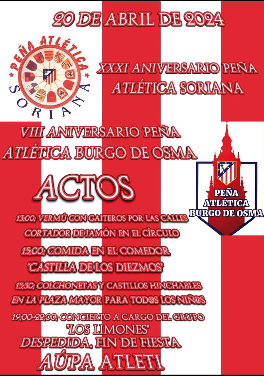 Vamos peña.💪 A pasar un día fabuloso. <a href="/Atleti/">Atlético de Madrid</a>