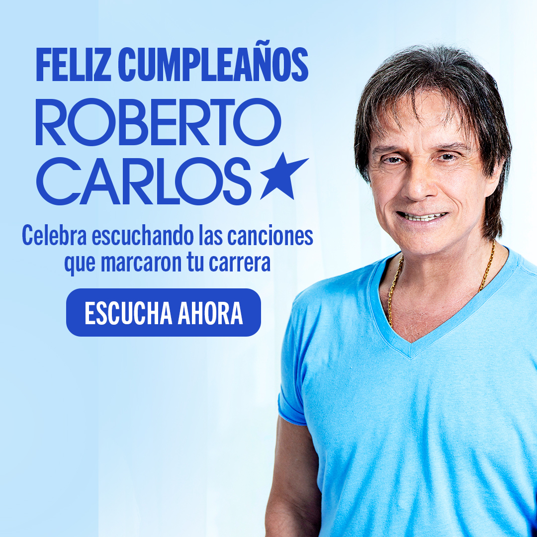 “El 19 de abril es una fecha muy especial, ya que celebramos el cumpleaños del inigualable @robertocarlos 🎂 ¡Feliz cumpleaños! Tu música sigue siendo la banda sonora de nuestras vidas. smb.lnk.to/RobertoCarlosE…