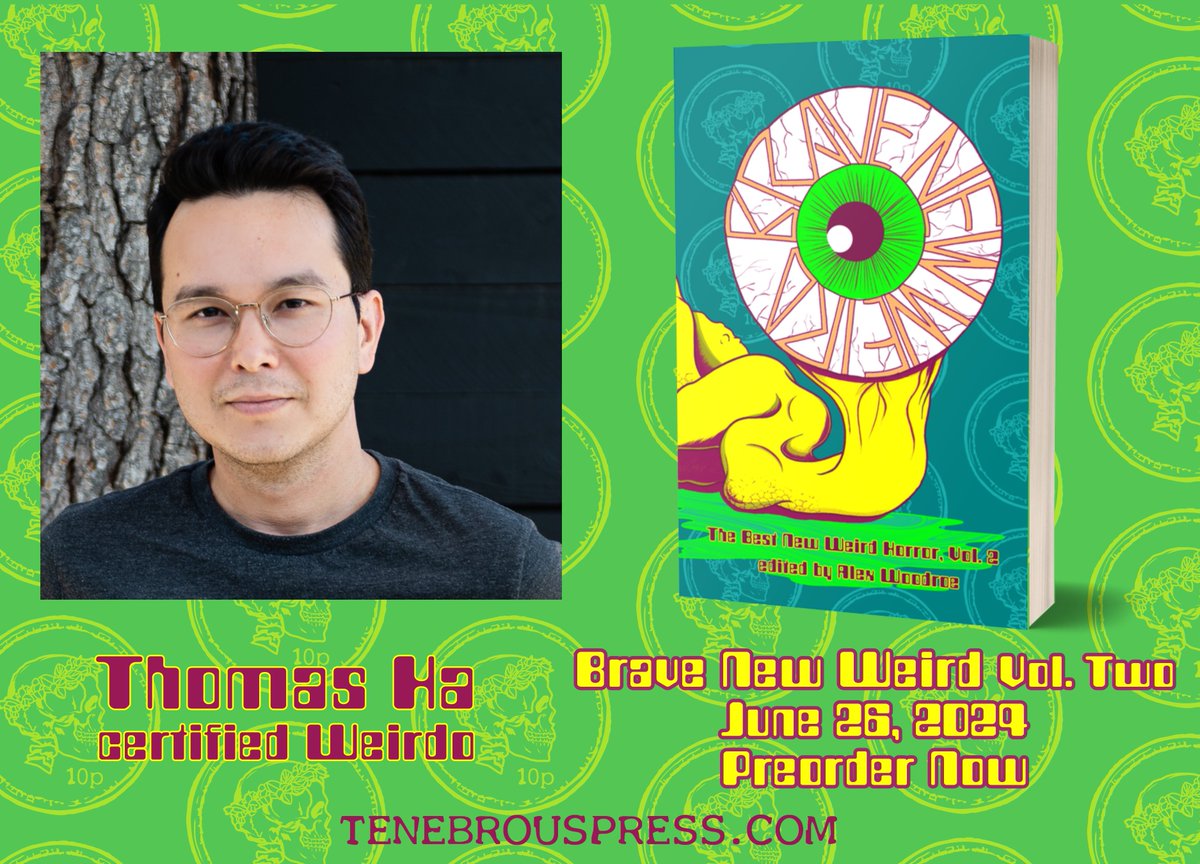 MEET THIS YEAR'S WEIRDOS🛸💀 @ThomasHaWrites introduces us to a pair of the worst, Weirdest parents in the world—& what their kids are gonna have to do about 'em—in 'In That Crumbling Home', appearing in BRAVE NEW WEIRD! Read our Q&A w/Thomas: tenebrouspress.com/blog/2024/4/17…