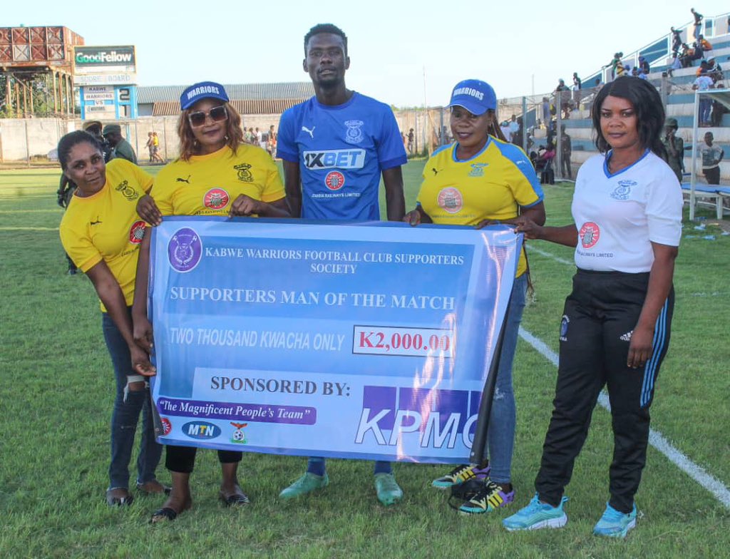 KPMG is proud to have sponsored the man of the match prize in the thrilling showdown between Kabwe Warriors and Kansanshi Dynamoes. With a final score of 2-1, Kabwe warriors came out victorious! 

#KPMG