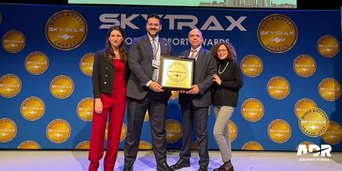 #WorldAirportAwards 2024 di #Skytrax: l’aeroporto di Fiumicino migliore al mondo per la sicurezza aeroportuale! Continueremo a lavorare con passione per mantenere gli standard che ci hanno permesso di arrivare fin qui! 🚀 #TogetherBeyondFlying