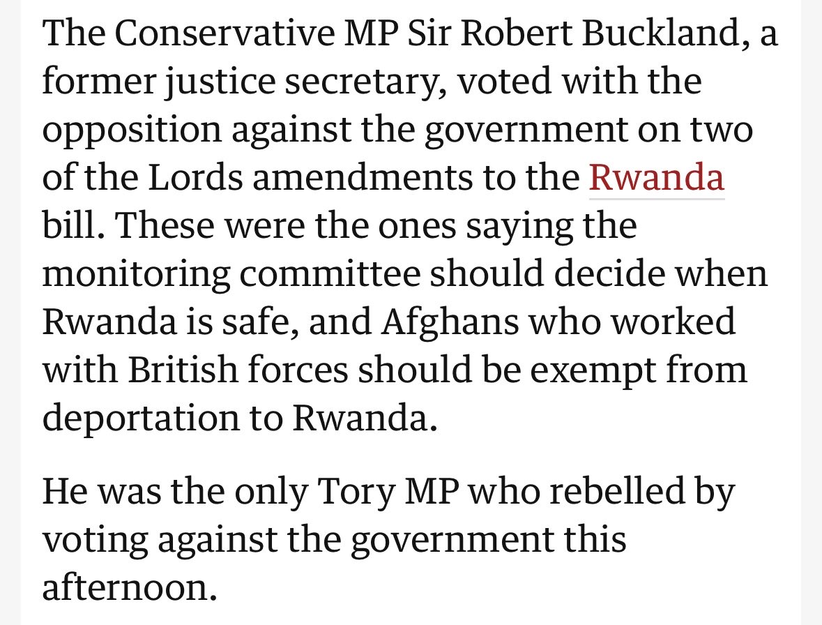 Good to see @RobertBuckland⁩ standing up for what he believes. Next round of ping pong starts soon in ⁦@UKHouseofLords⁩, with likely votes on monitoring and Afghans, though double insistence does not seem to be in our repertoire of shots this time around.