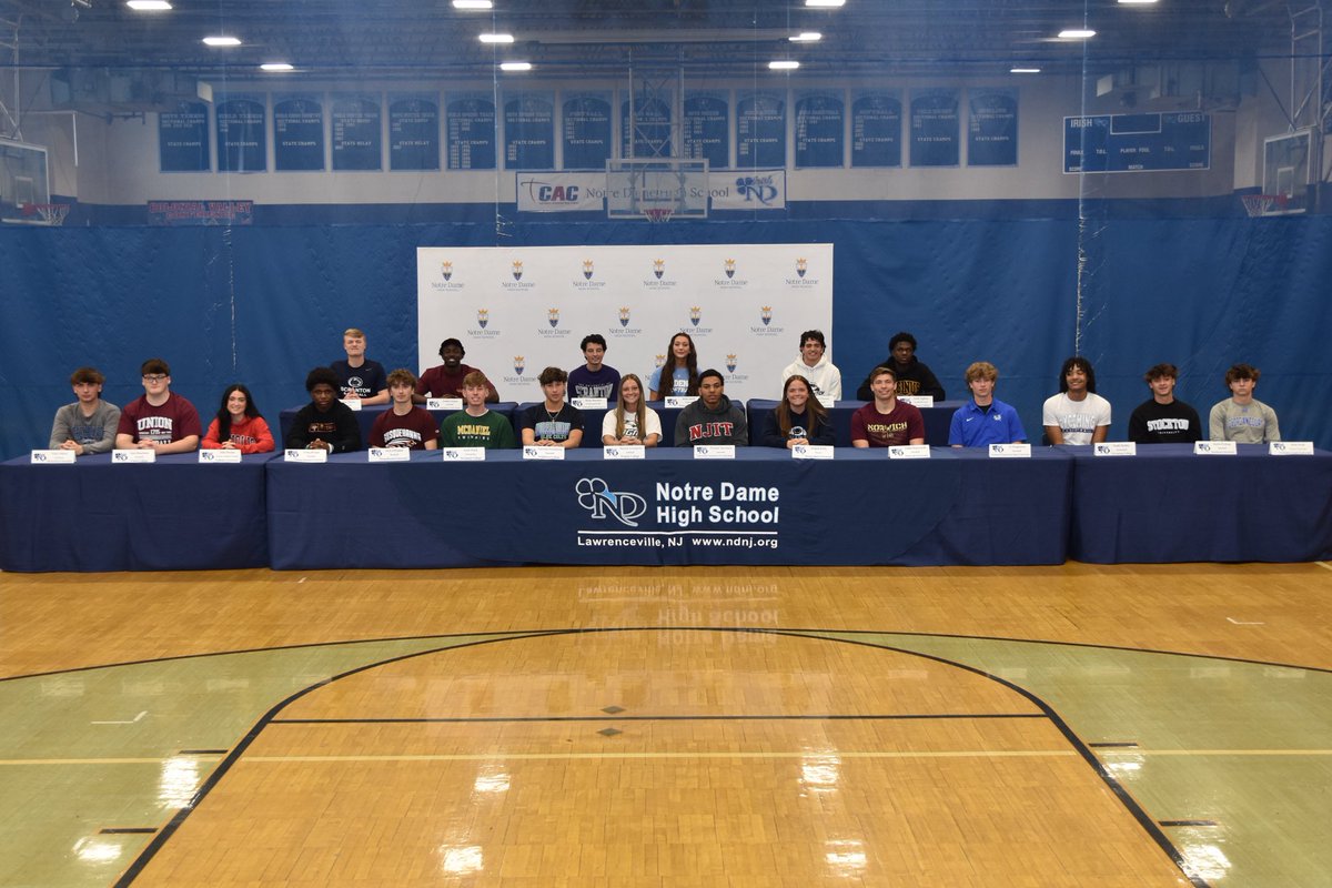 Congratulations to these student-athletes who will continue their athletic careers at the college level. GO IRISH!