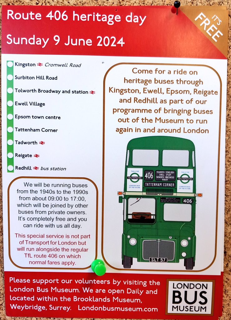 Oh yes!! Sunday 9th June for the route 406 heritage running day. #heritagebus