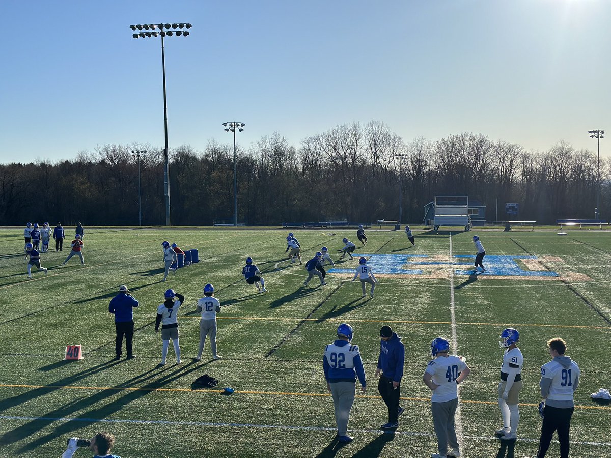 We had a beautiful morning for practice #2 yesterday! Can’t wait to get back at it this afternoon!!