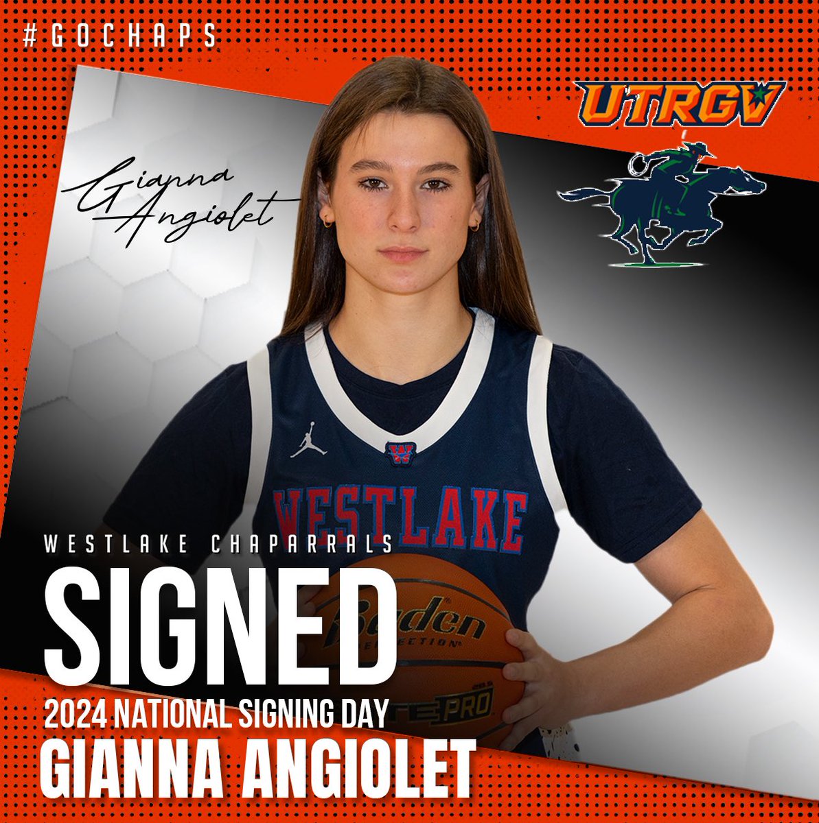 Gianna Angiolet will take her academic and basketball talents to the University of Texas Rio Grande Valley. Congratulations, Gianna. #GoChaps #RallyTheValley