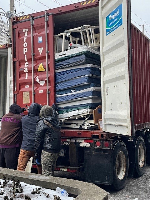 In alignment with the organization’s values + commitment to being responsible stewards of resources, PCH donated three shipping containers filled w/ 120 beds, 150 mattresses + medical equipment to Milton Cato General Hospital in Kingstown, St. Vincent and the Grenadines. (1/2)