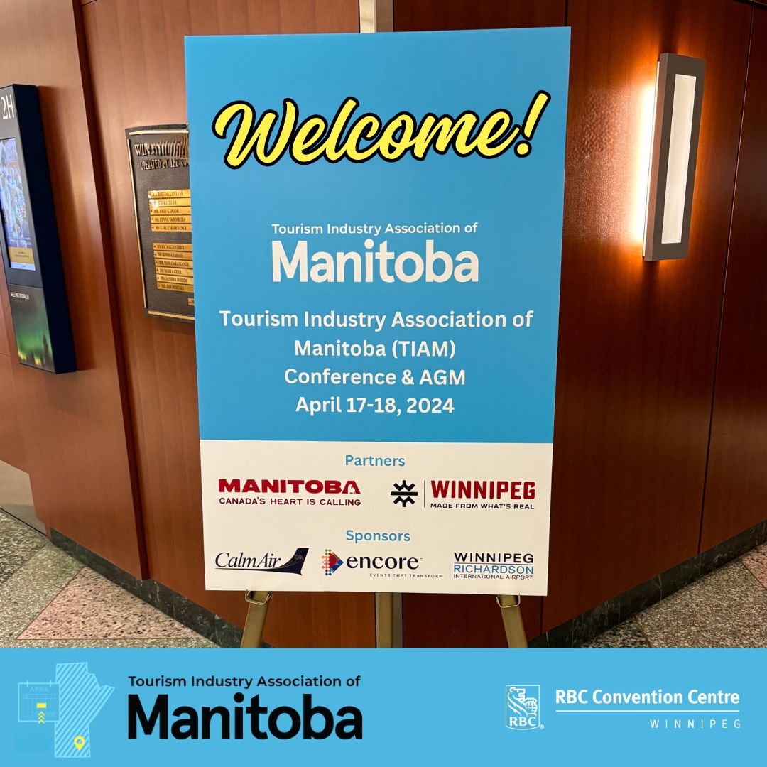 Welcome Tourism Industry Association of Manitoba! 👏🏼To celebrate #TourismWeekCanada2024 and in cooperation with The Tourism Awards Winnipeg | Manitoba, TIAM is hosting its first Conference & AGM on April 17-18! #TIAManitoba #ManitobaTourism #TourismManitoba #Winnipeg #Manitoba