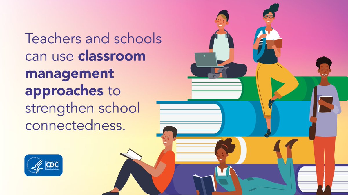 Students report higher levels of school engagement when teachers demonstrate a variety of strong classroom management skills & make classroom content useful & relevant to them. Explore classroom management approaches from @CDC_DASH: go.dhs.gov/4Hi