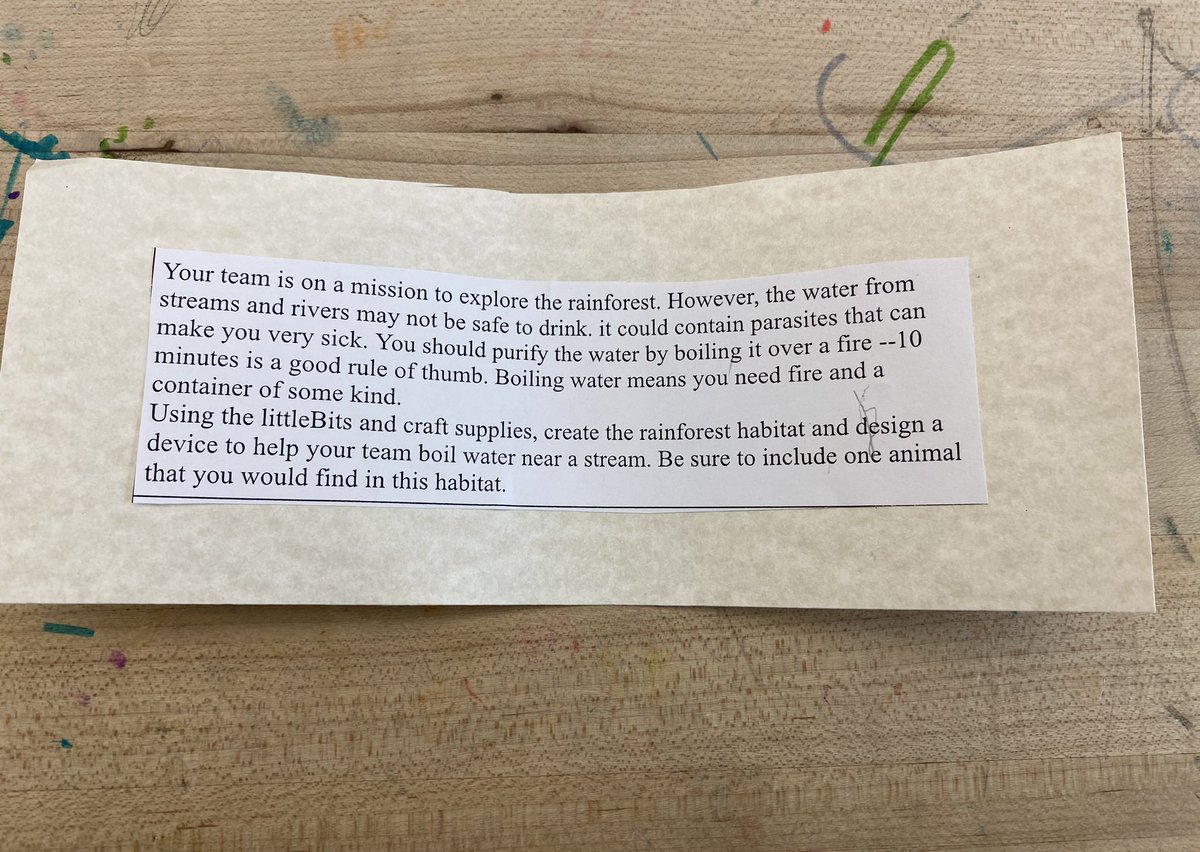 21stStacy's tweet image. Animal habitat littleBits challenges with #davis2 @Davis_Academy @littleBits #teamwork