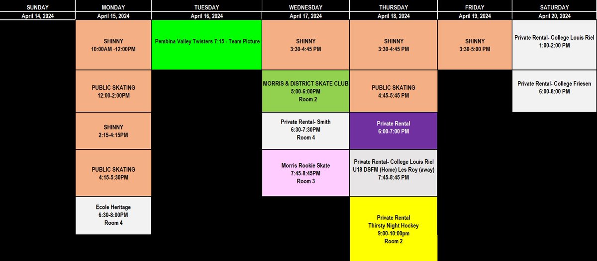 MorrisMultiPlex's tweet image. Ice Arena Schedule for this week!
Public skating and Shinny are free to everyone
Good bonding with your family and friends 📷
See you here in Morris Multiplex 📷📷
Shinny Rules: Helmets are required for everyone 📷