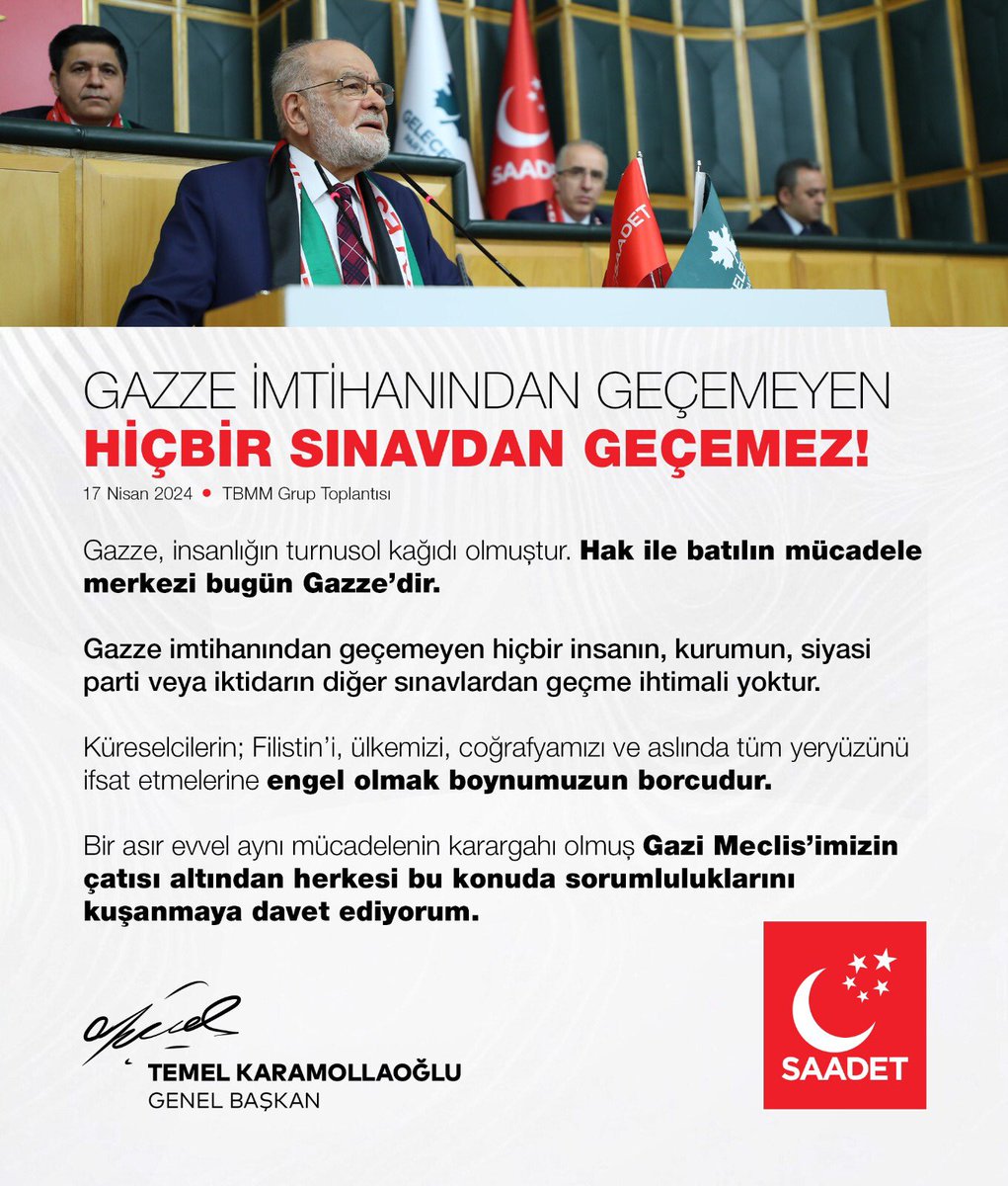 'Gazze imtihanından geçemeyen hiçbir sınavdan geçemez!'