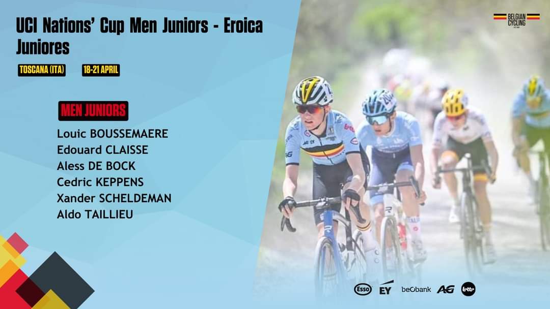 Our Men Juniors will be racing 4 days in the beautiful Tuscan region of the Strade Bianche during the 2nd edition of the Nations' Cup #EroicaJuniores 🇮🇹 | bit.ly/442sjU4