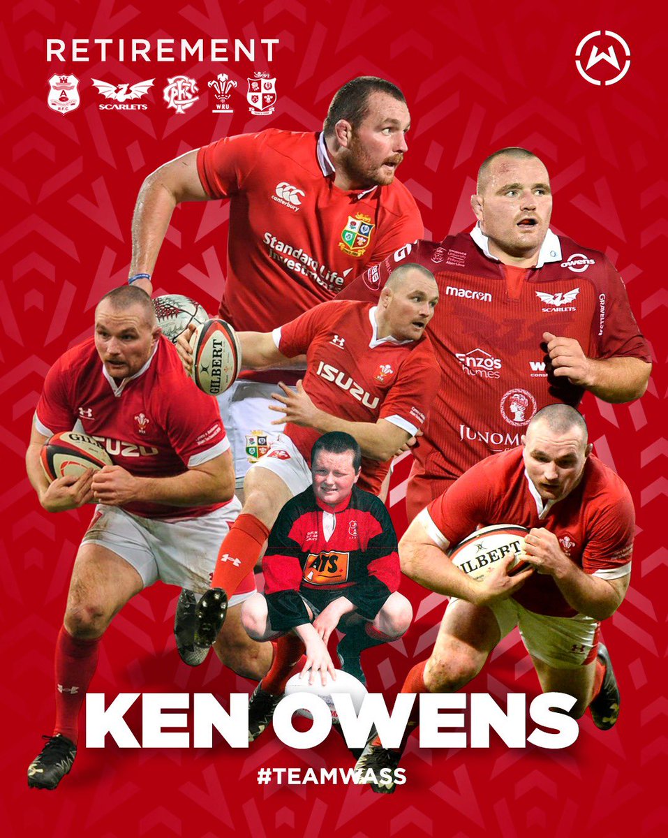 𝐀 𝐋𝐄𝐆𝐄𝐍𝐃 𝐁𝐎𝐖𝐒 𝐎𝐔𝐓 🏴󠁧󠁢󠁷󠁬󠁳󠁿 x251 Club Caps 🏉 x91 Wales Caps 🏴󠁧󠁢󠁷󠁬󠁳󠁿 x4 Six Nations Titles 🏆 x4 Lion Tests 🦁 x2 Lion Tours 🦁 x1 League Title 🏆 Congratulations on a successful career @KenOwens1088! 👏👏 From all of us at #TeamWass we would like to wish you the very best…