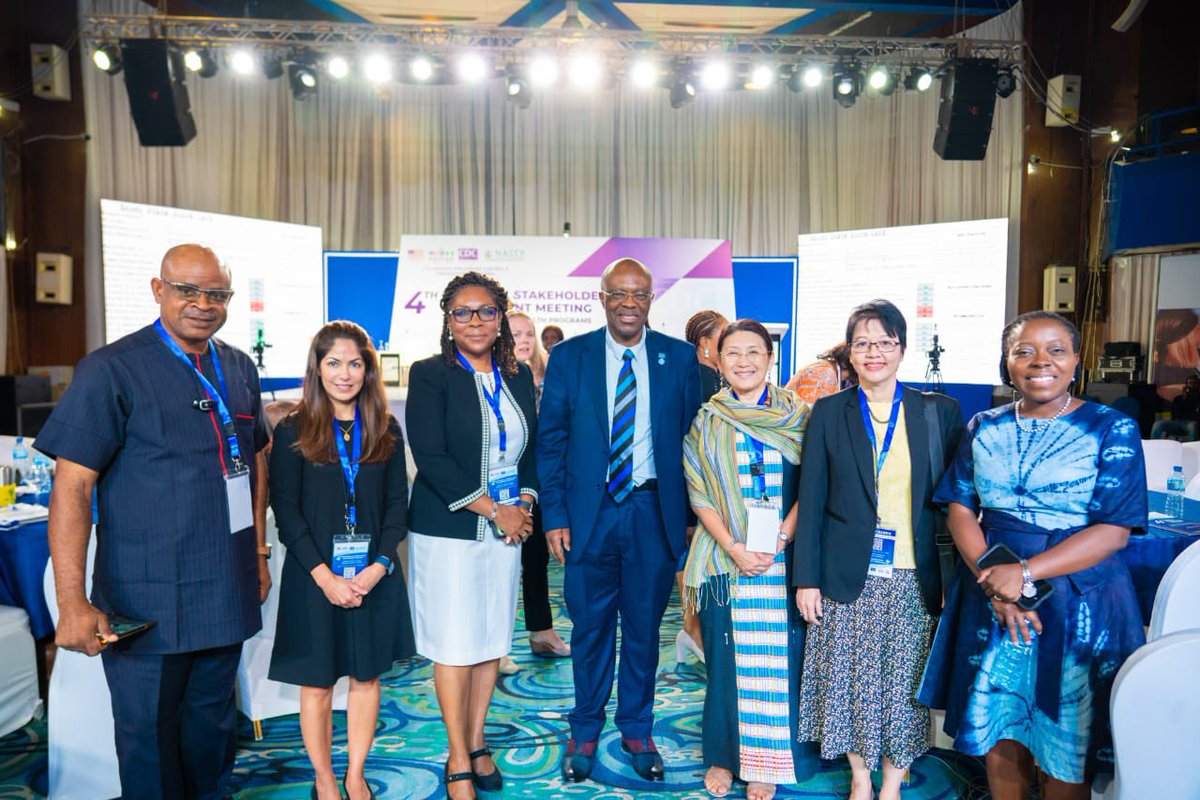 The event lended opportunity to introduce my colleague Dr Mya Sapal Ngon (second from left), @WHONigeria Team Lead Disease Control and who just resumed under the @WHO Global Mobility Scheme. This is one of the concrete steps of the ARG plan @DrTedros