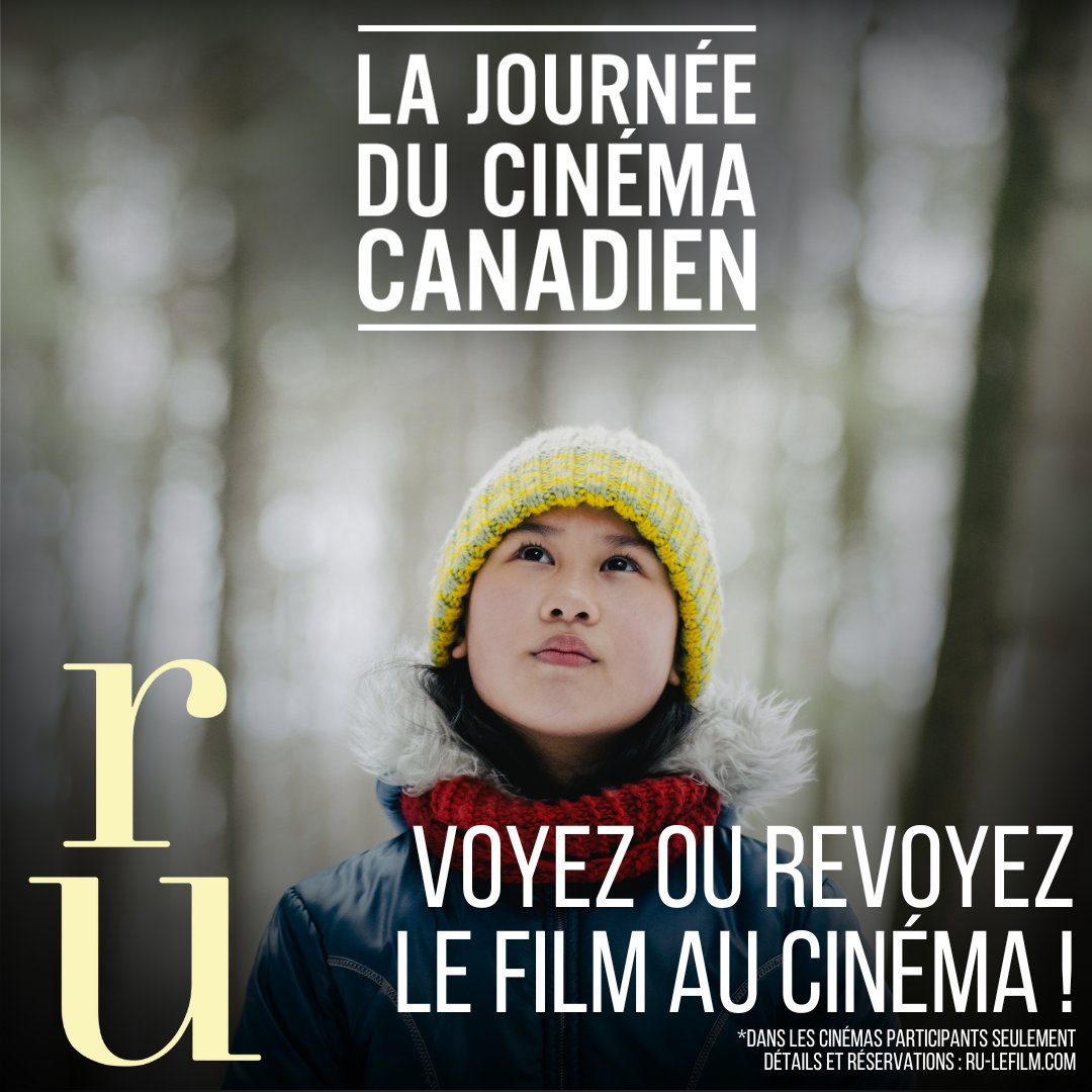 Ru est de retour au grand écran dans plus de 28 cinémas pour le Journée du cinéma canadien! Profitez de cette journée spéciale pour voir ou revoir « RU ». Retrouvez les cinémas et horaires des projections spéciales du film sur : ouvoir.ca/2022/ru#_ovc_i… . Bon cinéma!