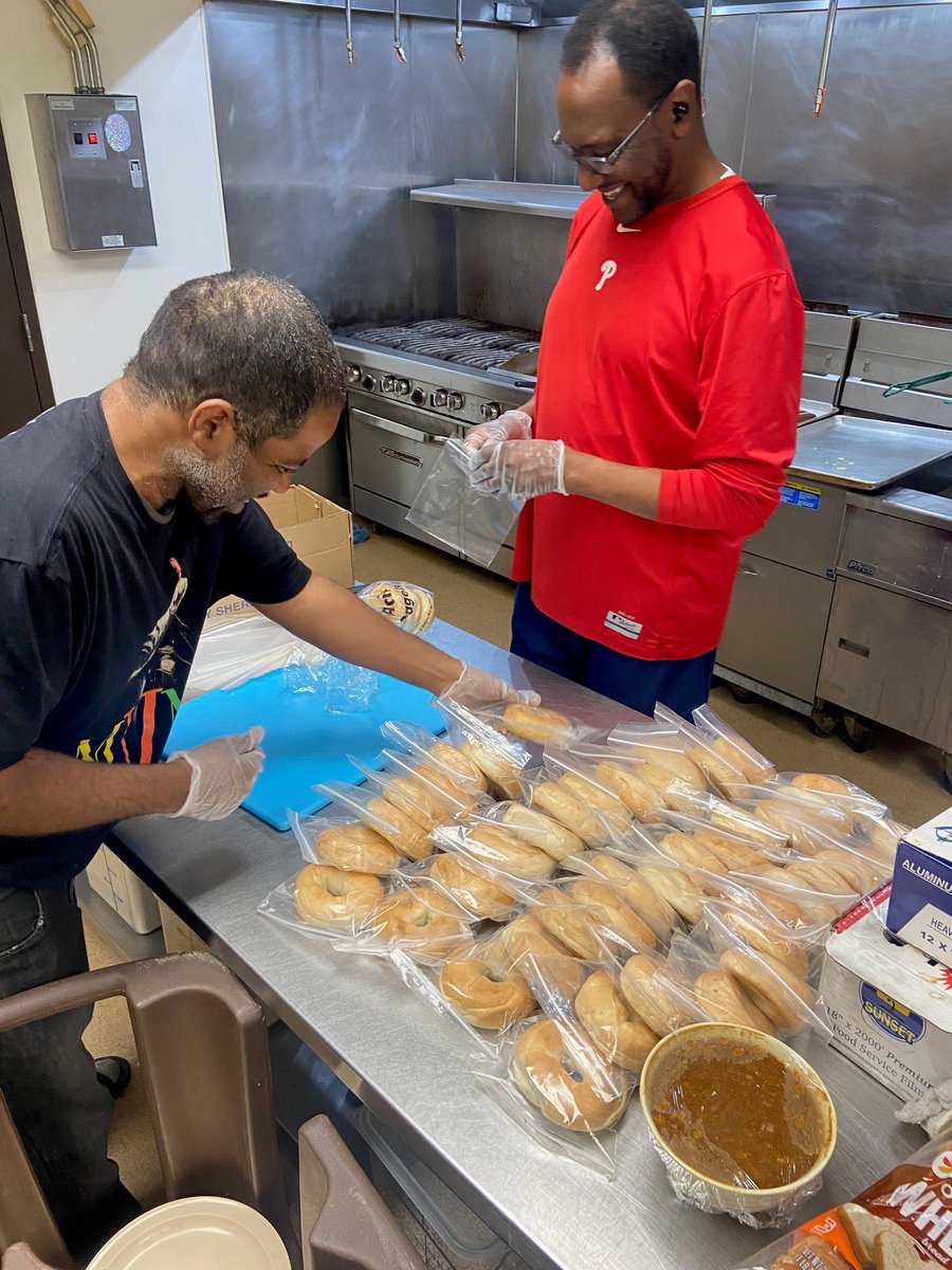 Our team, including The Station's clients, hit the streets to provide breakfast and essentials to those in need. We're here for our community, especially our male veterans. If you or a loved one need support, visit our site for more info: baltimorestation.org #BaltimoreStrong