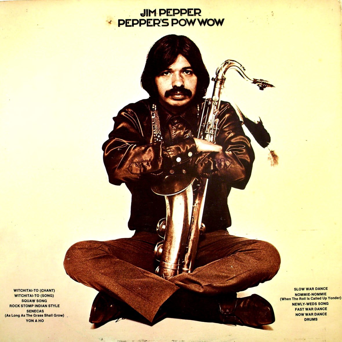 Jazz musician Jim Pepper 1941-1992 (Kaw/Creek) ‘The success of “Witchi-Tai-To,” led him to alternate mainstream and avant-garde jazz with performances of Creek, Lakota, Caddo, and other American Indian songs.’ - PJCE Records