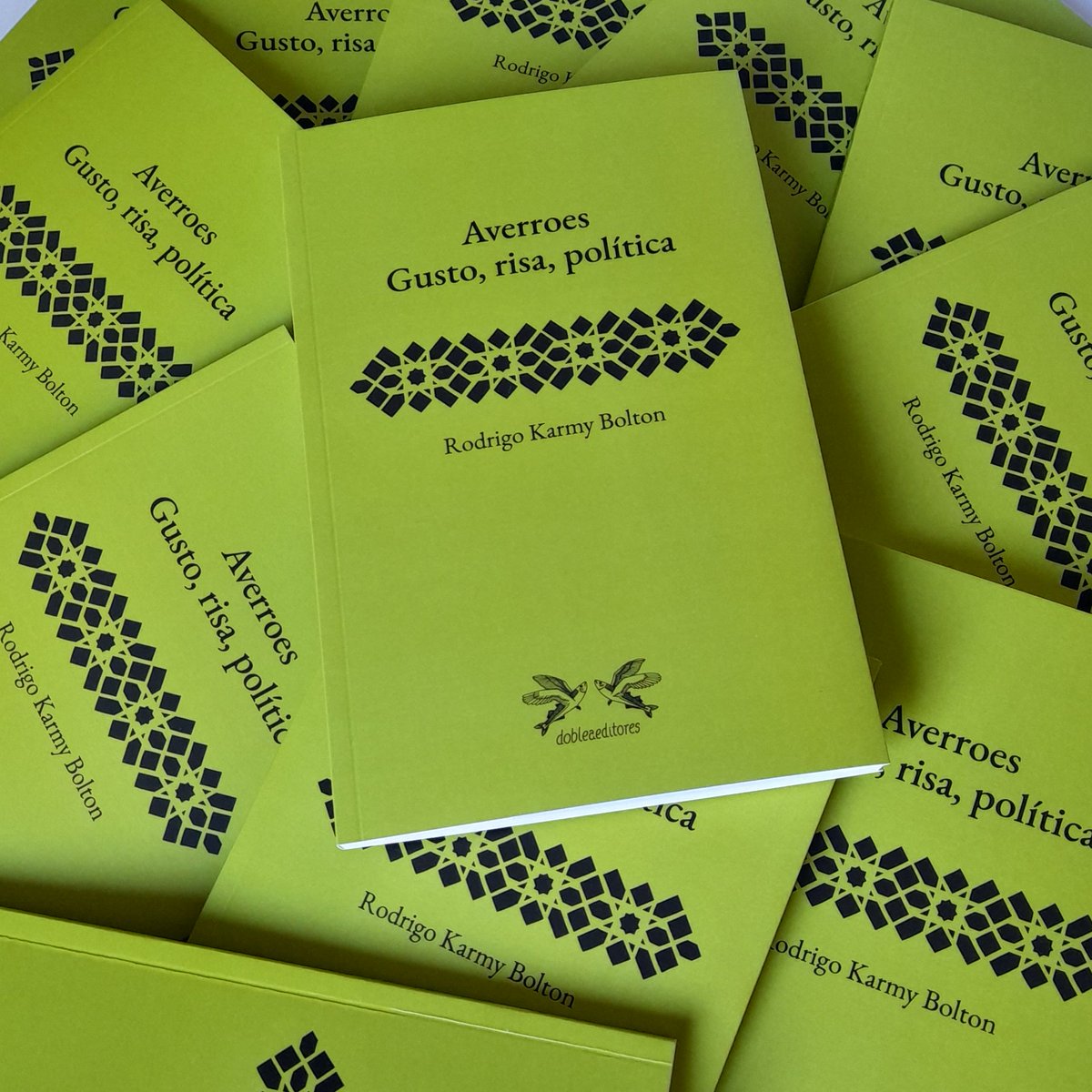 dobleaeditores's tweet photo. Rodrigo Karmy Bolton. Averroes. Gusto, risa, política
En Averroes. Gusto, risa, política, Rodrigo Karmy Bolton lleva a cabo una crítica fundamental al mundo contemporáneo y sus formas dominantes: el capitalismo, el individualismo y la mirada orientalista. 
https://t.co/84pMpDqAR1 https://t.co/xgwlpgw4XA