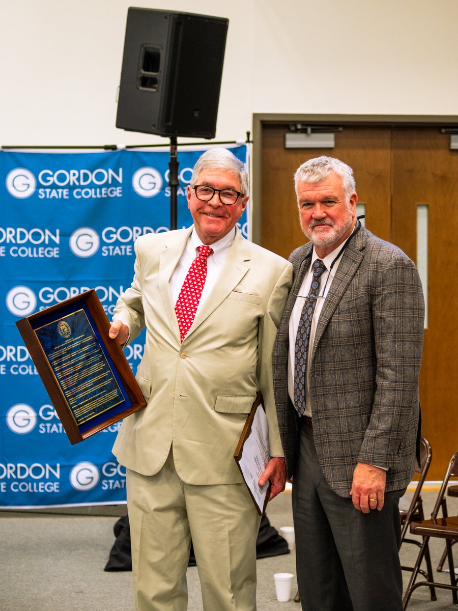 Grateful to President Don Green and @GordonState for hosting the April Board of Regents meeting as regents continued to celebrate the success of our faculty, staff and students and honored former Regent C. Thomas Hopkins for his 13 years of service on the board.