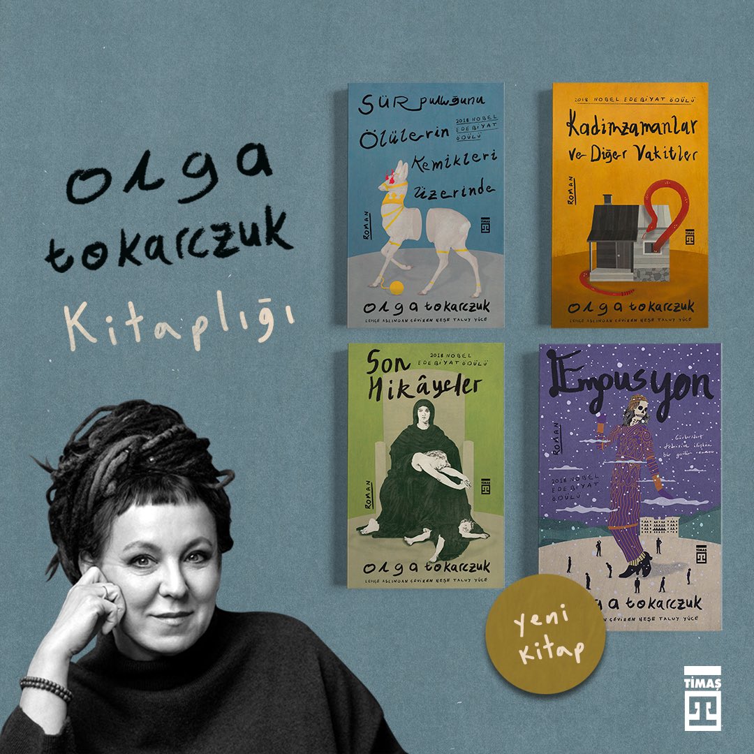Olga Tokarczuk Kitaplığı 📚

Nobel Ödülü’nden sonraki ilk romanı Empusyon şimdi tüm kitapçılarda! ⭐️

Olga Tokarczuk, Empusyon’da okuru ilk sayfasından itibaren yükselen ritmi ve gerilimiyle merak uyandırıcı, büyülü ―yer yer rüya gibi― bir yolculuğa çıkarırken insan varoluşunun…