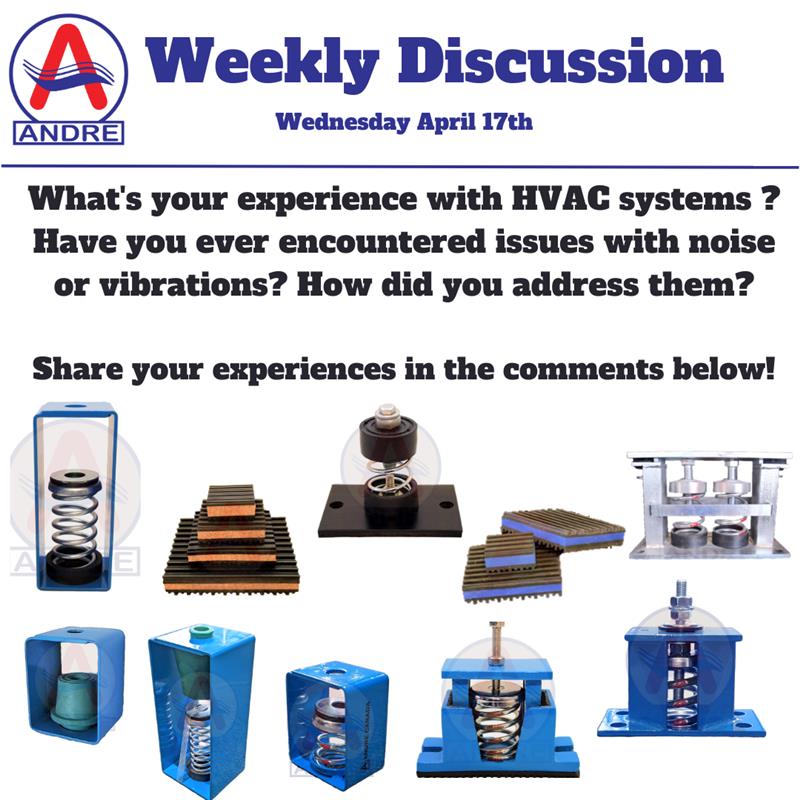 We cant wait to hear what you have to say!
#HVACInsights #VibrationFreeComfort #hvac #canadahvac #springmounts #springhangers #antivibrationpads #vibrationcontrol #hpac #hardi #ashrae #andrehvac #Seismic #vibrationmounts #rubberinshear #rubberhanger