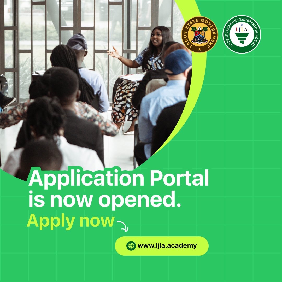 The Application portal for the Lateef Jakande Leadership Academy 2024/2025 Cohort is officially opened!!! Get ready to embark on a transformative Leadership journey. Vist our website or click the link in the bio to start your application process ljla.academy