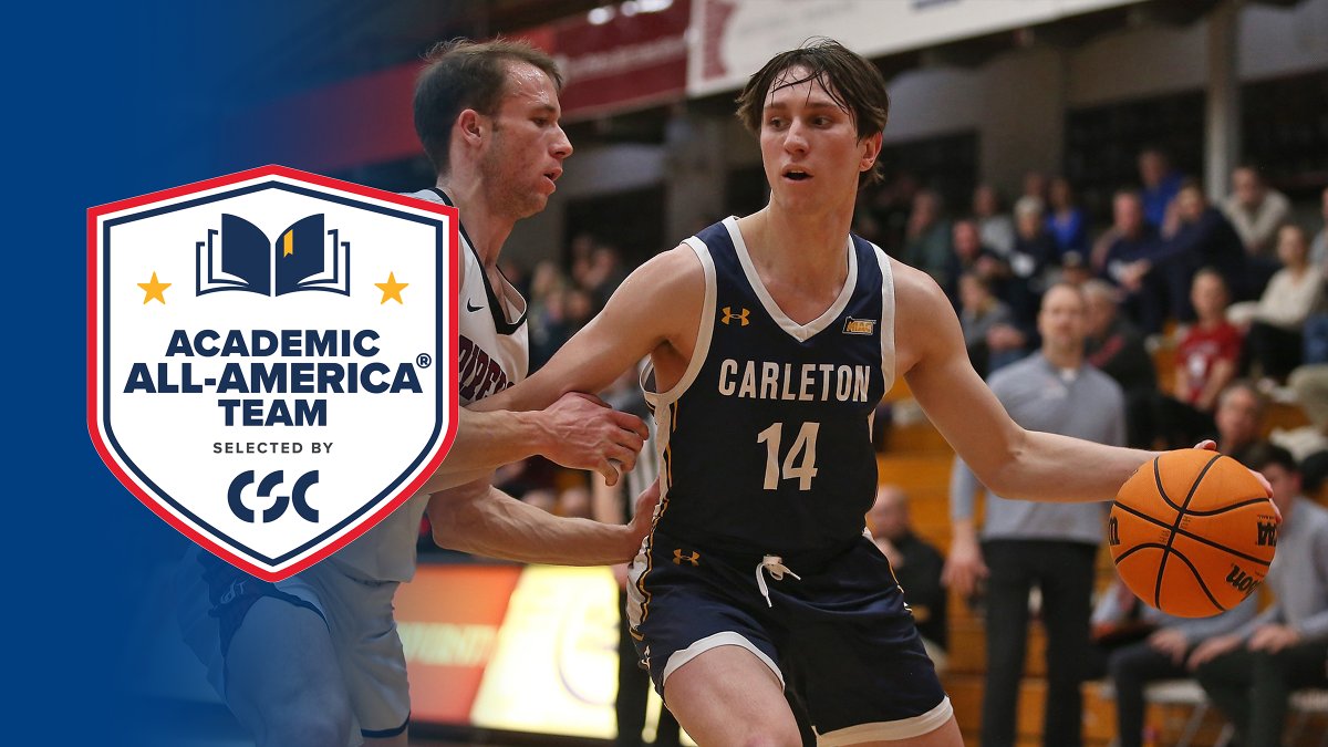 Congratulations to @carletonmbball's Luke Harris on being named to the @CollSportsComm's Academic All-America for Men's Basketball! Release: ow.ly/26eY50RiqqK #d3hoops 🏀📚🎓 #whyd3