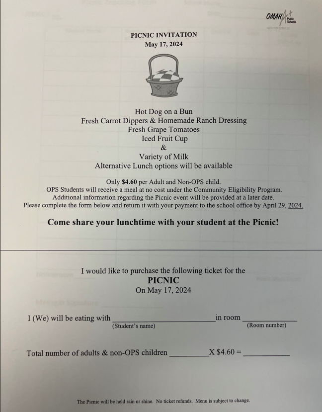 Get ready for a blast at Prairie Wind's 2nd Annual Family Picnic! 🧺🎉 Join us between field day sessions on May 17th. Non-PW guests, grab your tickets for a tasty tray! Orders due by April 29th. Let's picnic in style! 🌞✨ #PWFamilyPicnic #FunTimes #StallionStrong #opsproud